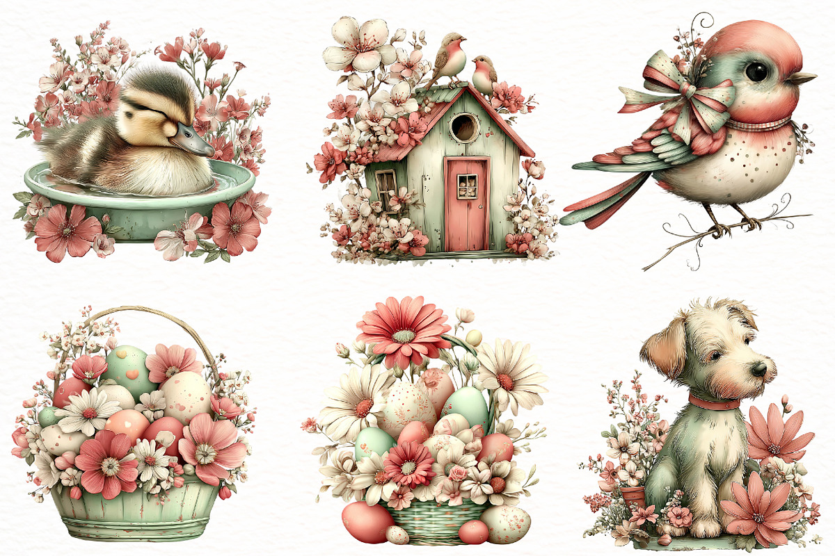 Whimsical Spring Clipart, an Illustration by Designworld (Photo 4 of 8)