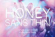 Honey Sans Hand-drawn Thin Font, a Font by Honey Island Studio (Thumbnail 8 of 11)