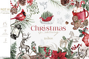 Christmas is coming - watercolor set, a Decorative Illustration by ReachDreams (Thumbnail 1 of 9)