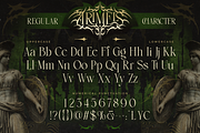 Arimels - Tribal Display Font, a Serif Font by Artisan Themes (Thumbnail 2 of 12)