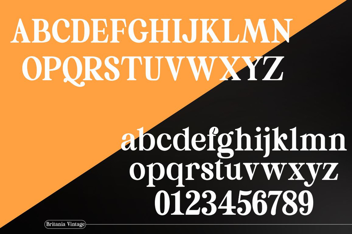 Britania Vintage, a Serif Font by Max.co Studio (Photo 5 of 13)