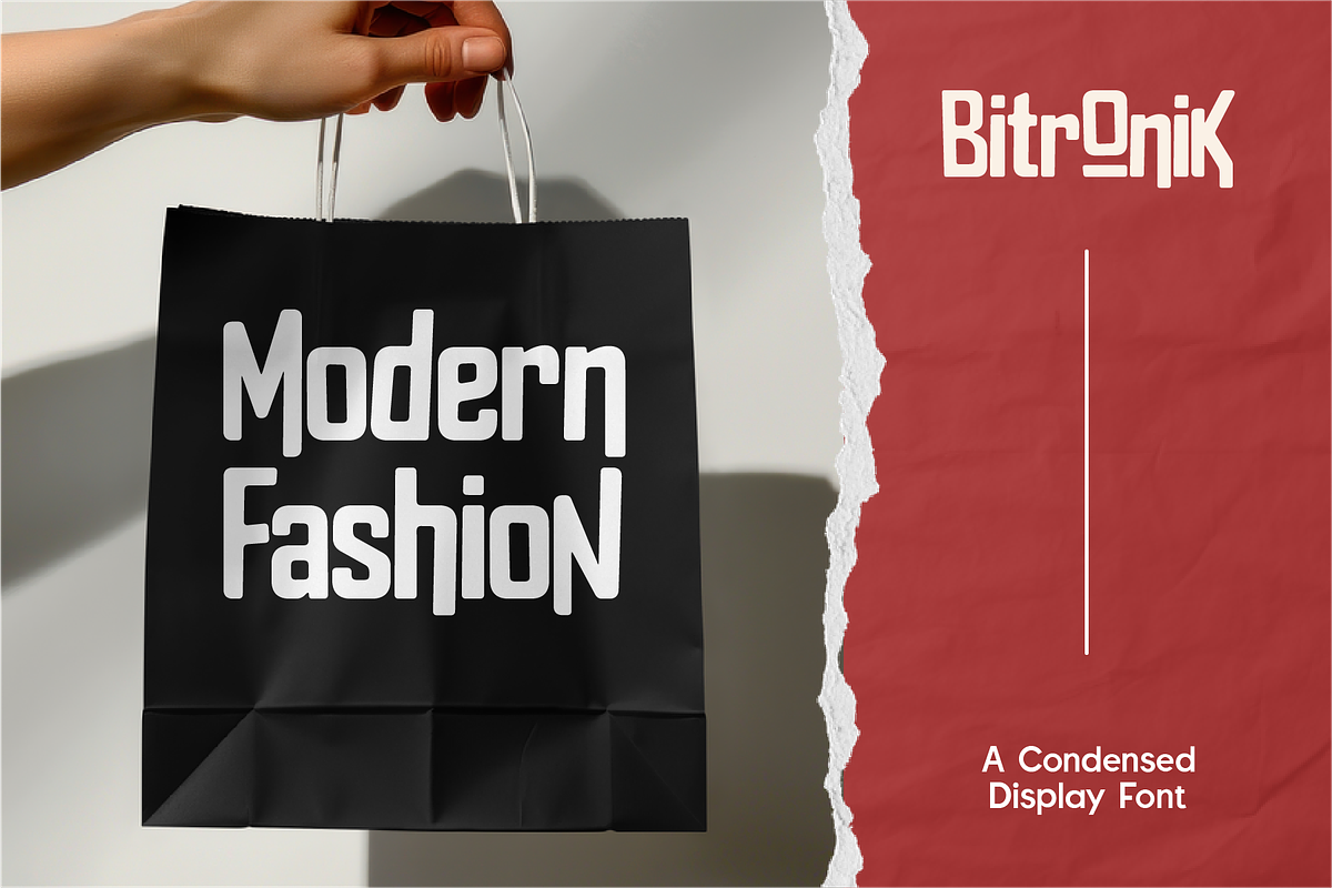 Bitronic - Condensed Display, a Sans Serif Font by Indotype Foundry (Photo 6 of 10)