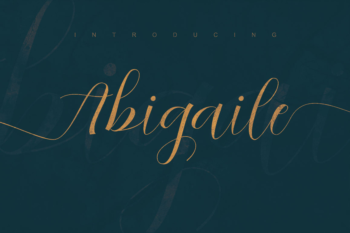 Abigaile Script Font preview 5