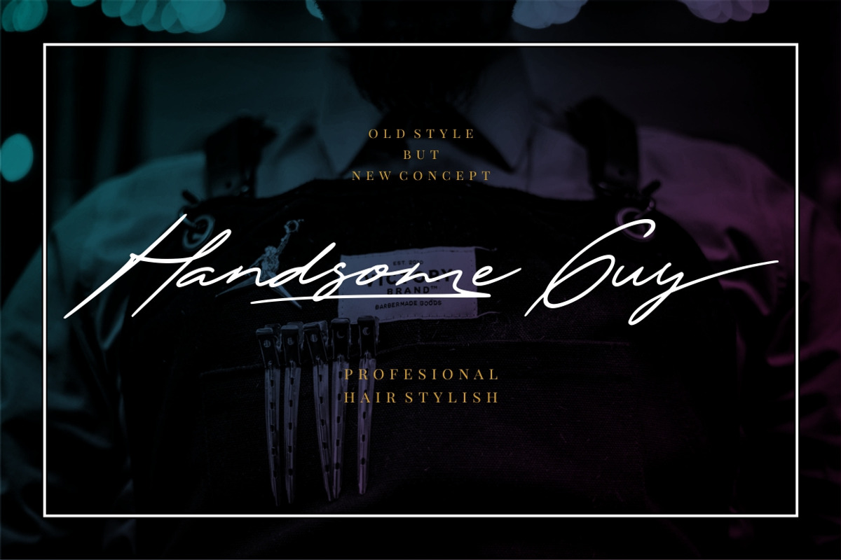 The Excited - Signature Font preview 6