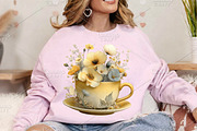 Whimsical Yellow Spring Clipart PNG, an Illustration by Canvas Craft (Thumbnail 4 of 7)