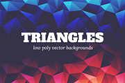 Triangles: 12 Low Poly Backgrounds, a Background Graphic by chewkotski (Thumbnail 1 of 4)