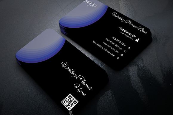 Creative Wedding Agency Card PSD preview 6
