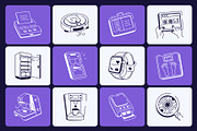 Animated Technology Doodle Icon Set, an Outline Icon by Vectors Market (Thumbnail 3 of 5)
