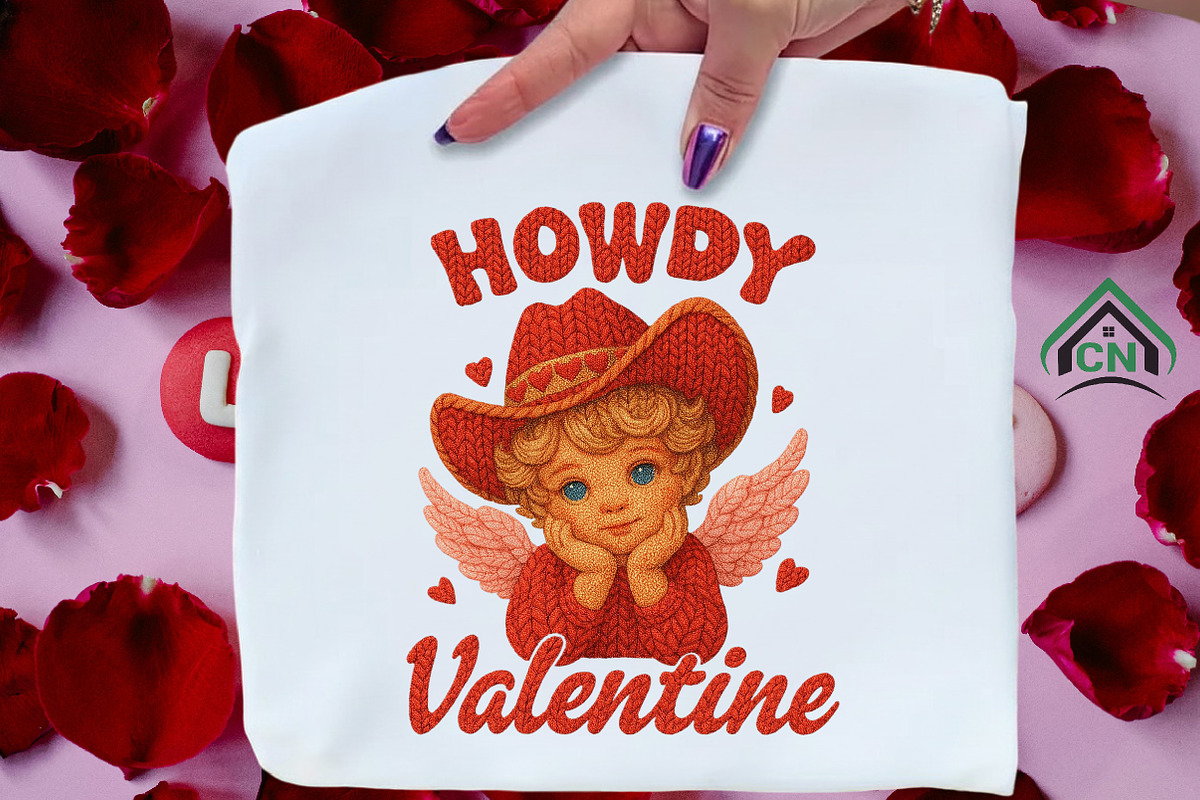 Yarn Howdy Valentine Cowboy Cupid, an Illustration by Craft Nest (Photo 2 of 6)
