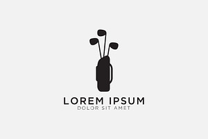 Golf logo template;