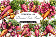Whimsical Floral Easter Carrot, an Illustration by Black Bird Studio (Thumbnail 1 of 6)