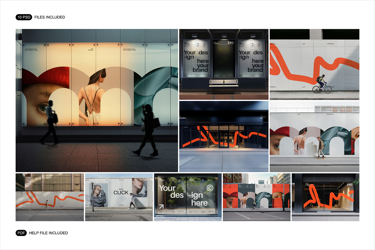 Outdoor Advertising Mockup Set, an Advertising Mockup by Renderteam (Photo 2 of 12)