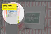Frame Photo Mockup, a Print Template by Little Jimi Shop (Thumbnail 5 of 5)