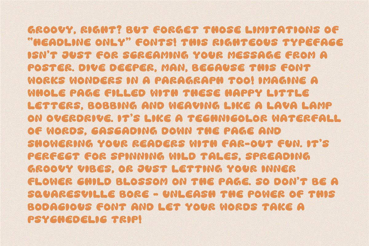 ZOOT Font — Funky & Bubbly Style, a Sans Serif Font by sophinka design (Photo 4 of 10)