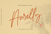 Aurelly Signature, a Script Font by Megi Satyo Widodo (Thumbnail 2 of 16)