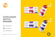 Supplement Bottle Mockup – 05 PSD, a Packaging Mockup by Adstart (Thumbnail 5 of 5)