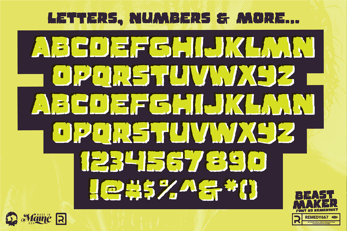 Beast Maker - Horror Font, a Sans Serif Font by Remedy667 (Photo 5 of 5)