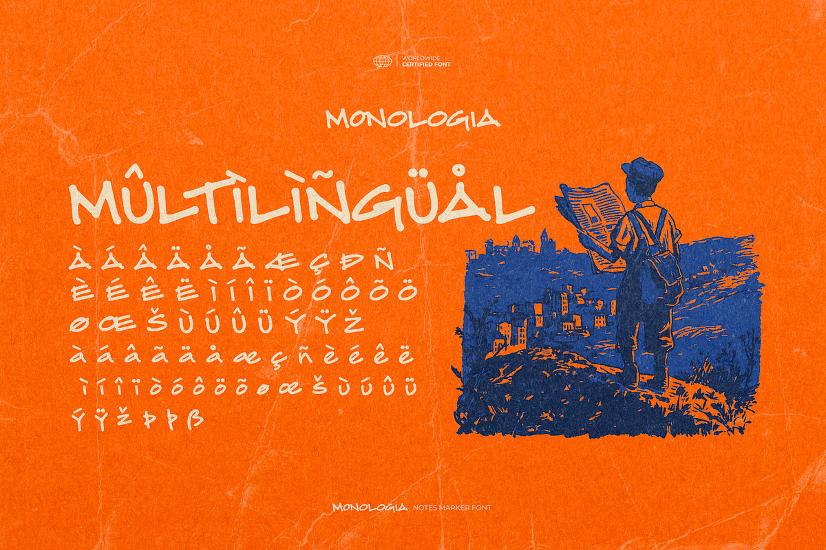 Monologia - Notes Marker Font, a Handwritten Font by ikiiko (Photo 7 of 7)