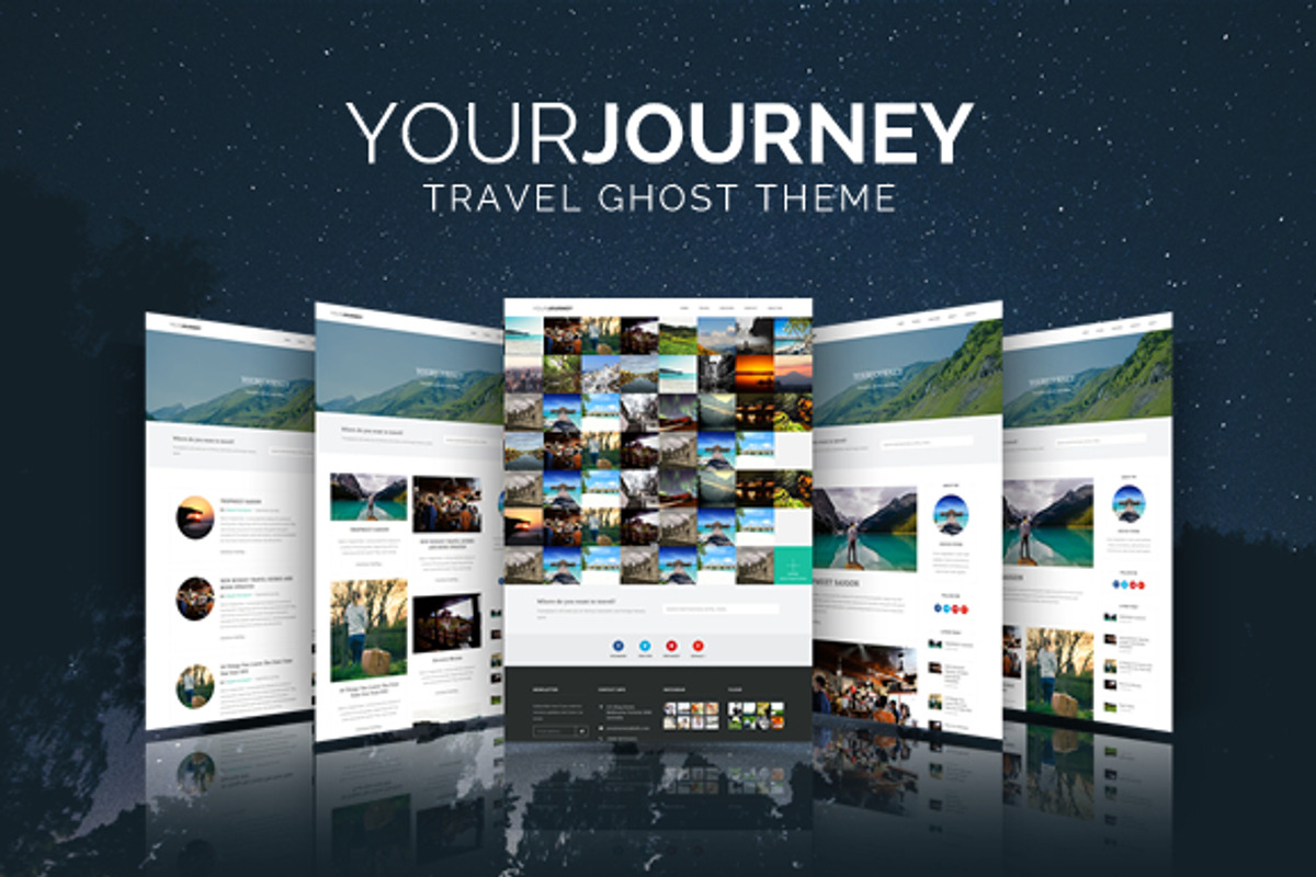 Your Journey - Ghost Travel Blog, a Websites & App Template by myshopkit