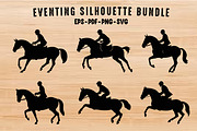 Racing Horses Black Silhouettes Set, an Animal Illustration by Gfx Expert Team (Thumbnail 1 of 3)