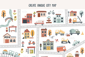 Kids Map Creator - City & Vehicles