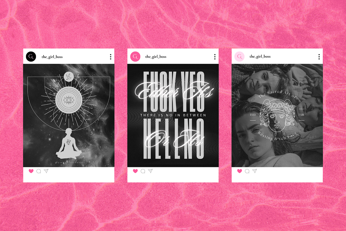 The Girl Boss Social Media Bundle, a Social Media Template by The Flossy Finch (Photo 5 of 14)