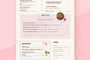 Food Menu Design, a Brochure Template by Aurelie Maron (Thumbnail 3 of 4)