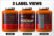 5lb Whey Protein Jar Mockup B2-Pro, a Packaging Mockup by Design Warlord (Thumbnail 6 of 16)
