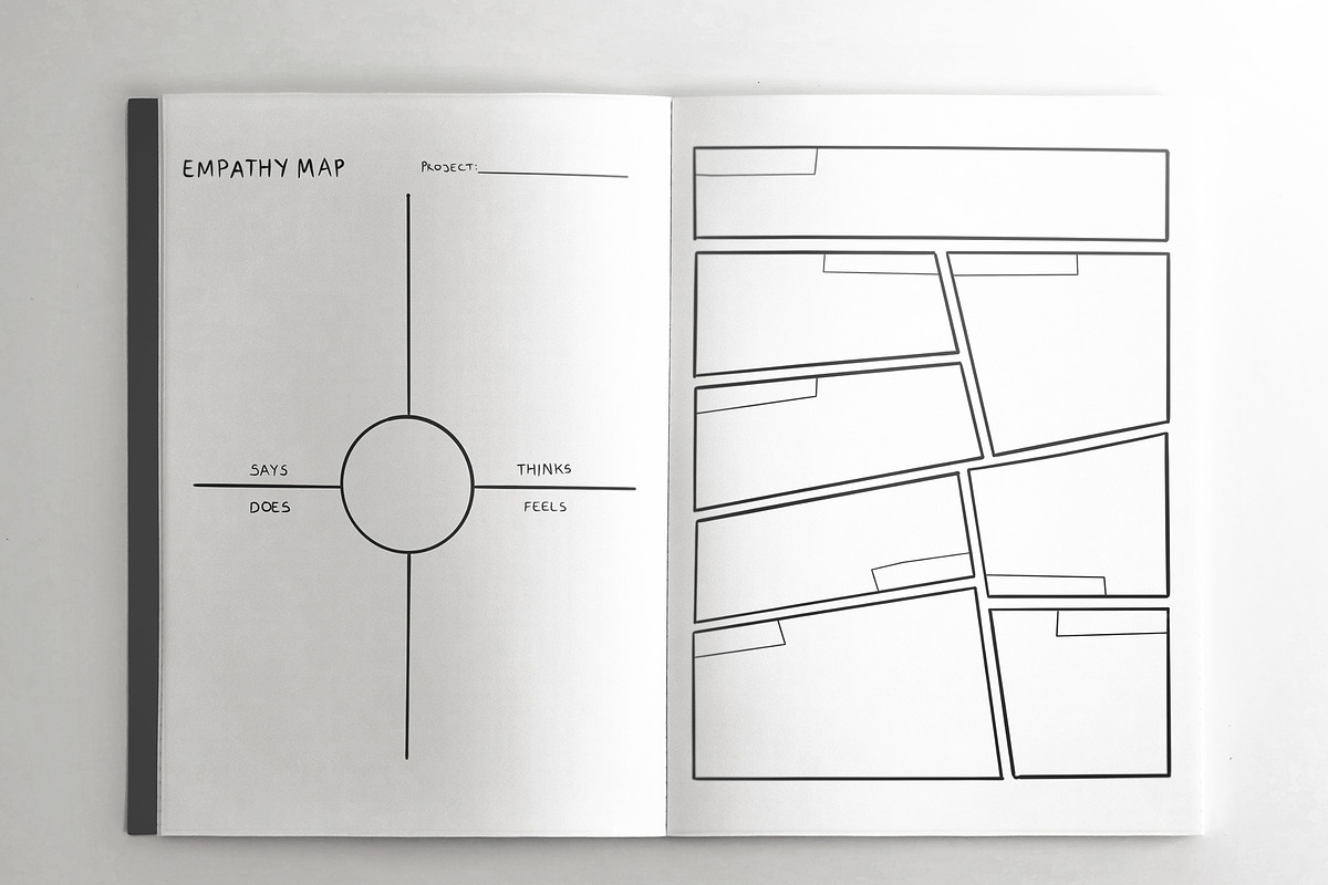 15 Hand Drawn UX Design Planners, a Graphic by Character (Photo 4 of 11)
