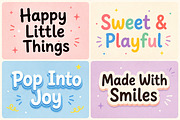 Smiley Pop – Playful Display Font, a Handwritten Font by Wow Magic (Thumbnail 5 of 6)