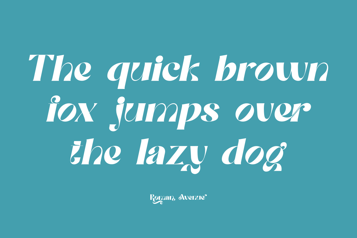 Roman Avenue, a Serif Font by zaaintype (Photo 13 of 14)