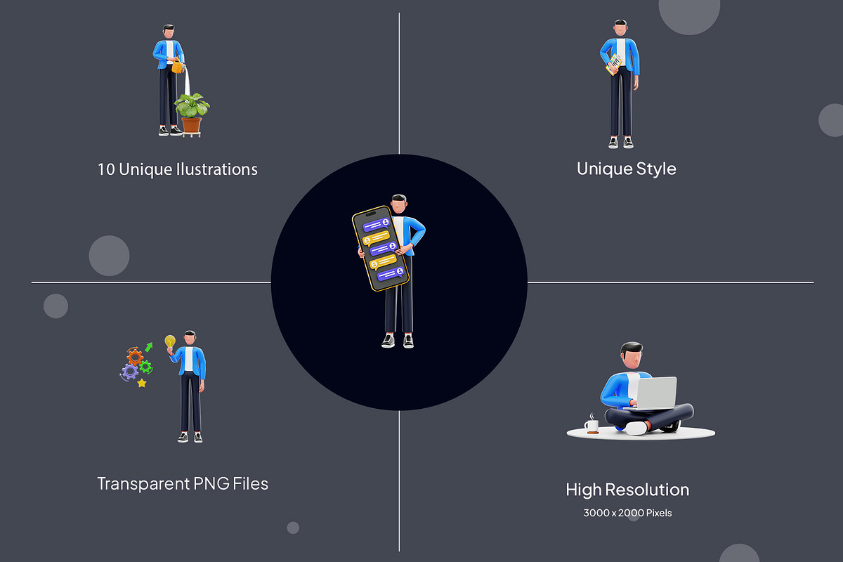 People Activity 3D Illustration Pack, a Person Illustration by novia99design (Photo 2 of 6)