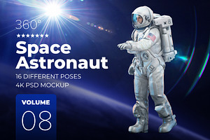 3D Mockup Space Astronaut 08