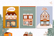 Snowy Village Christmas Collection, a Seasonal Illustration by Mio Buono (Thumbnail 8 of 19)
