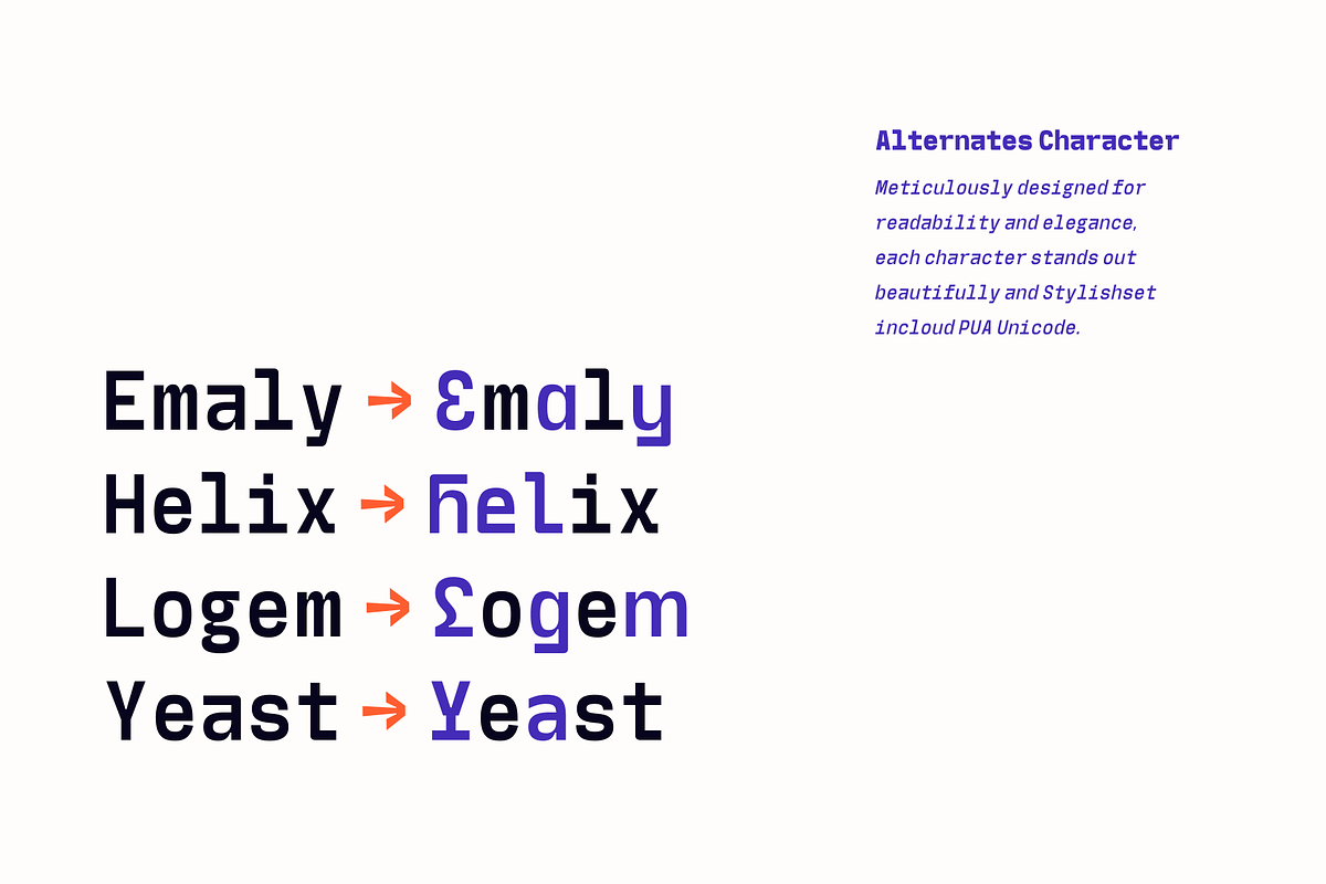 Wigola Mono - Monospace Family, a Sans Serif Font by Holyline Design (Photo 3 of 15)