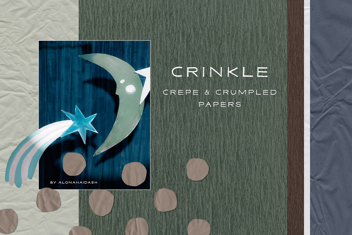 Crinkle - Crepe & Crumpled Papers, a Texture Graphic by alonahaidash (Photo 1 of 19)