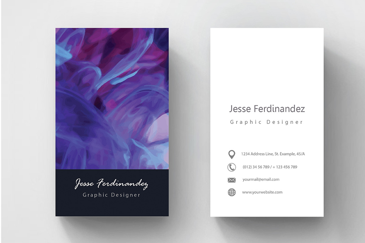 Artistic Business Card Template-012, a Business Card Template by M6 Gallery (Photo 3 of 5)