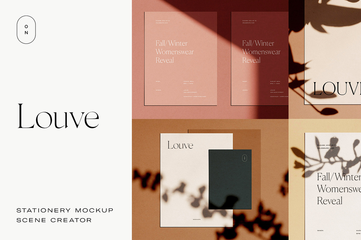 Louve – Shadow Mockup Scene Creator, a Product Mockup by October November (Photo 1 of 15)