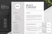 Resume/CV, a Resume Template by CreativeZoom (Thumbnail 1 of 4)