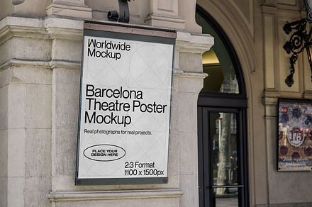Barcelona Theatre Poster Mockup