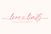 Love Limits - Lovely Stylish Font, a Script Font by Prioritype Co (Thumbnail 1 of 10)
