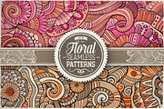 Floral Ethnic Seamless Patterns, a Pattern Graphic by BALABOLKA (Thumbnail 1 of 6)