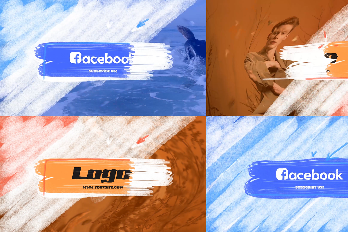 Brush Logo Transitions After Effects