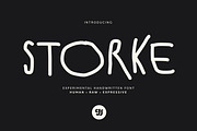 Storke - Experimental Font, a Handwritten Font by Graphicfresh (Thumbnail 1 of 10)