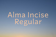Alma Incise Regular, a Sans Serif Font by OceaneM (Thumbnail 1 of 7)