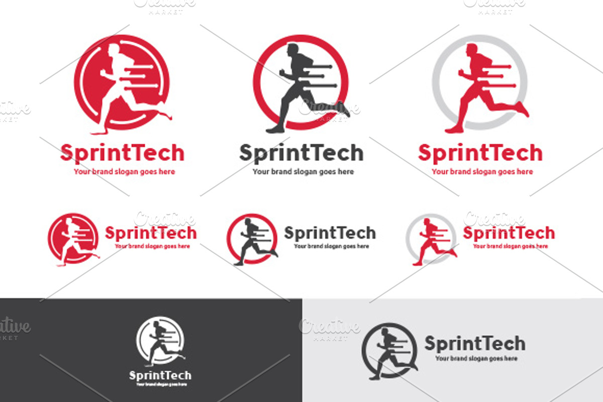 Running Technology Logo, a Branding & Logo Template by WheelieMonkey