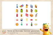 Food & Beverage 3D Isometric Mega, an Object Illustration by a.weirdo.anlien (Thumbnail 2 of 3)