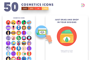 50 Cosmetics Icons, an Outline Icon by Dighital (Thumbnail 5 of 10)