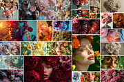 127 Fashion models in flowers, a Beauty & Fashion Photo by Handmadefont (Thumbnail 8 of 15)