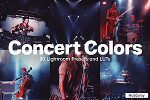 20 Concert Colors Lightroom Presets, a Preset Add-On by Hubzway